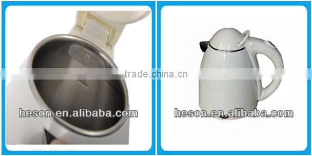 hotel room equipment electric mini water kettle with melamine tray set for guest room