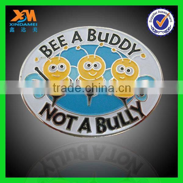 Custom logo metal decorative name badges