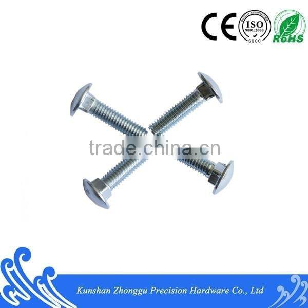 Big Round Head Party Strength Bolt DIN603 Carbon Steel Blue White Zinc M8*25