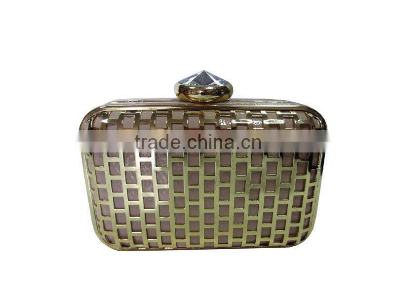 China Alibaba Wholesale Metal Evening bags Fashion Party Hand Bags For Ladies