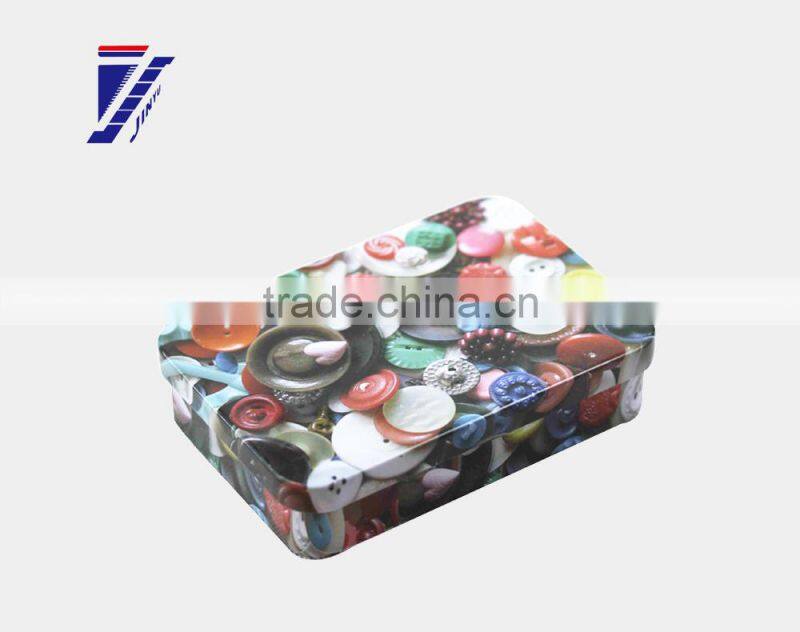 practical tin button box