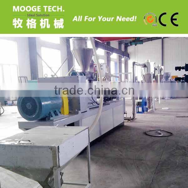 conic twin screw PVC extruder