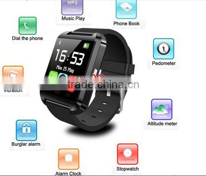Free Sample Wholesale Touch Screen Cheap Health Care OEM Bluetooth U8 Smart Watch For Android And IOS Smat Watch 2016