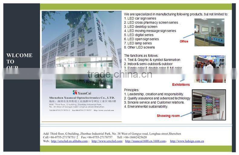 New! Digital Placard P5-24x72 with printed logo 1/2/ 3 lines message Progarmable LED placard sign display