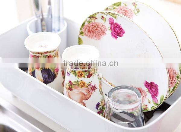 kitchen storage basket with cover ,plastic kitchen basket,vegetable storage basket