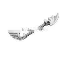 Wing Nipple Ring Barbell Shield