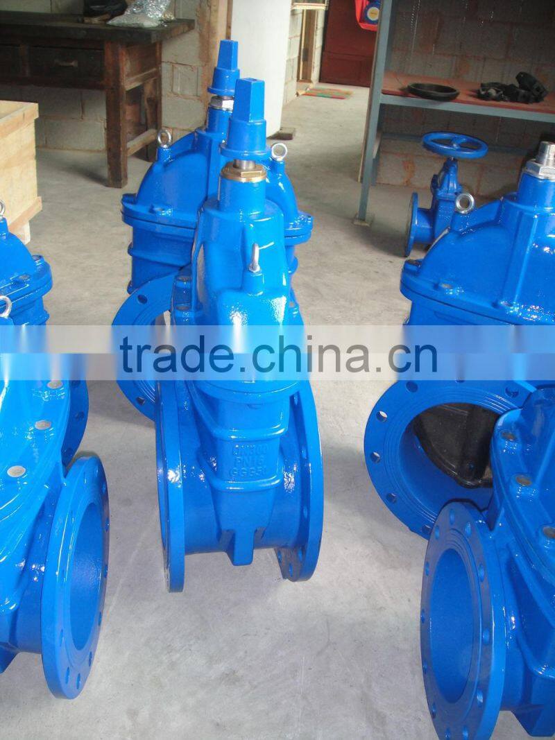 Resilient Seated Non Rising Stem 12 inch Gate valve PN10