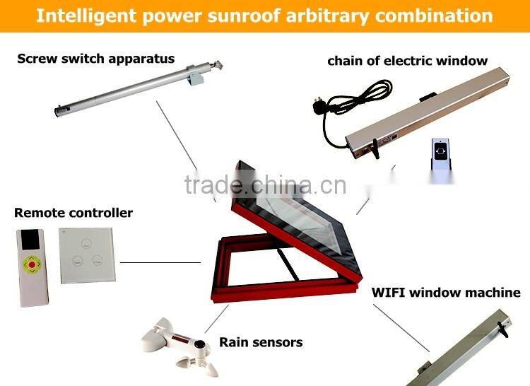 Opening skylight , Aluminum alloy electric opening window
