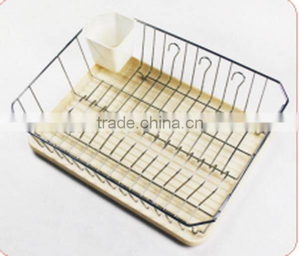 Cheap manufacture dish drainer rack with drip tray