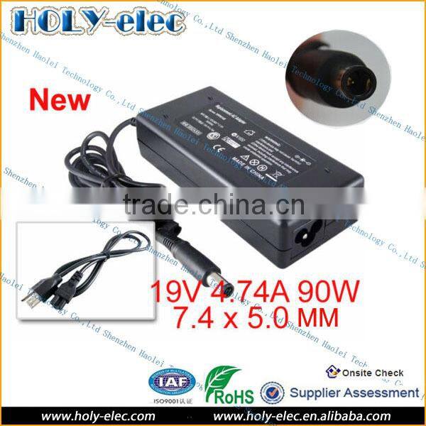 Laptop Charger For HP AC Adapter 8440 8460 6460B 2560 6550B 6540B AC DC 19V 4.74A 90W 7.4 x 5.0 mm