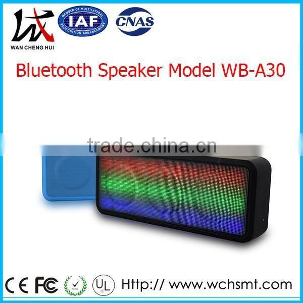 2016 Top Selling RoHS Mini Bluetooth Speaker LED Light Bluetooth Speaker