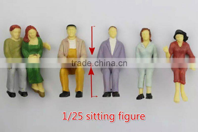 Architectural mode materails, model sitting figures in resin, scale model figure, plastic model figures for 1/25,indoor figure
