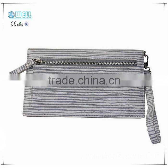 Zebra-stripe Print PU Leather ladies wallet
