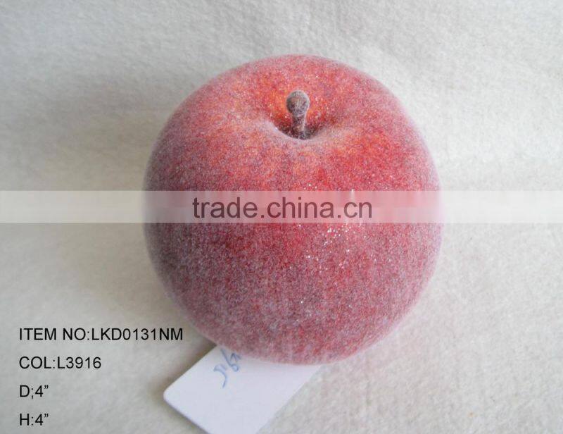 decorative artificial foam apple with emulation sugar for havest home decoration