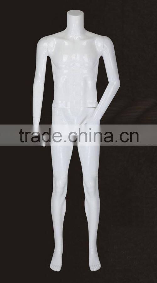 Headless model display plastic mannequin