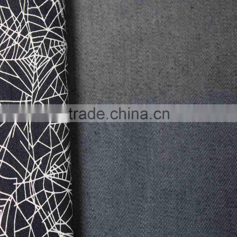 denim print fabric for jean trousers bag denim fabric