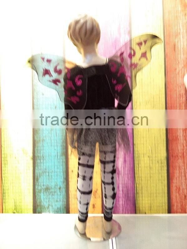 cheap wholesale child fairy costumes 1year baby girl black chiffon fairy dress