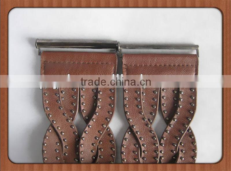 Metal Studded Moroccan Belt Lady Wide Elastic Belt Cowgirl Belt