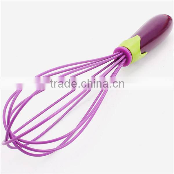 China manufacturer eco-friendly silicone egg whisk