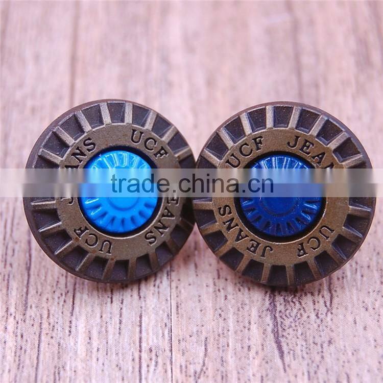Custom 20mm gray pants clothing blazers metal buttons