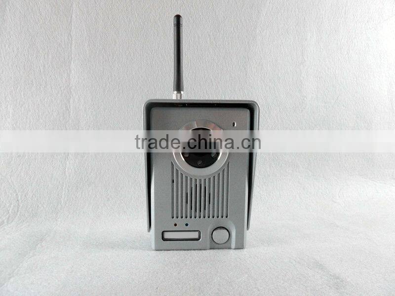 7 inch High-strength tempering glass 2.4ghz digital long range multi apartment wireless video door phone intercom