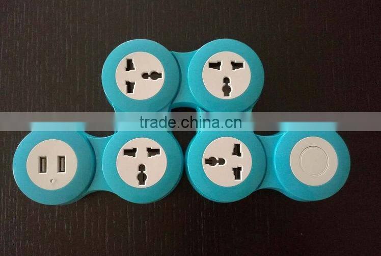 CMP 3/4/5 ways Multifunction 3m cord wire 360degree electrical round extension socket with switch