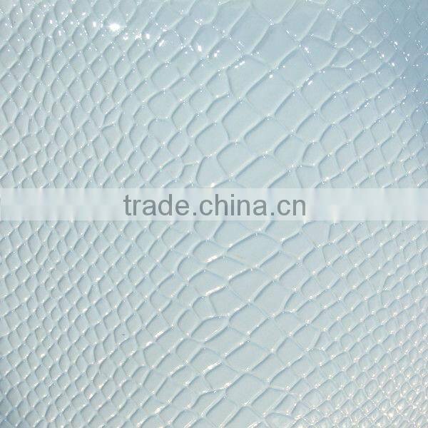 wenzhou leather with crocodile skin for handbag