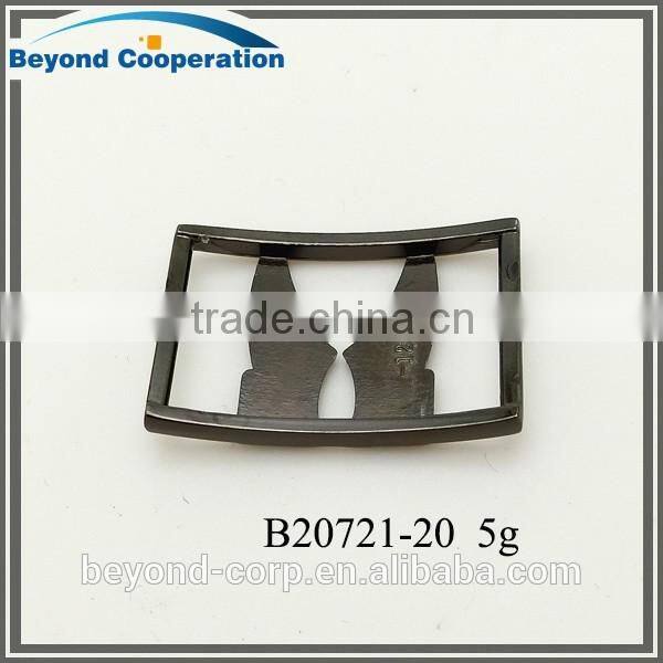 20mm high quality black powder coated metal zinc alloy shoes buckle accessories