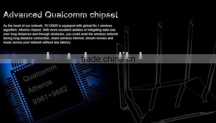 802.11AC 2.4G 5.8G 1300M Wireless WiFi Dual Band Router with 5 Antennas