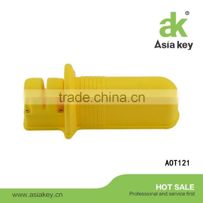 High Quality 2 Stages White Color Knife Sharpener For Straight and Serrated Knives