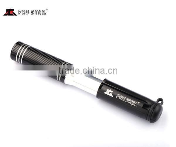 Black aluminum bicycle sport pump