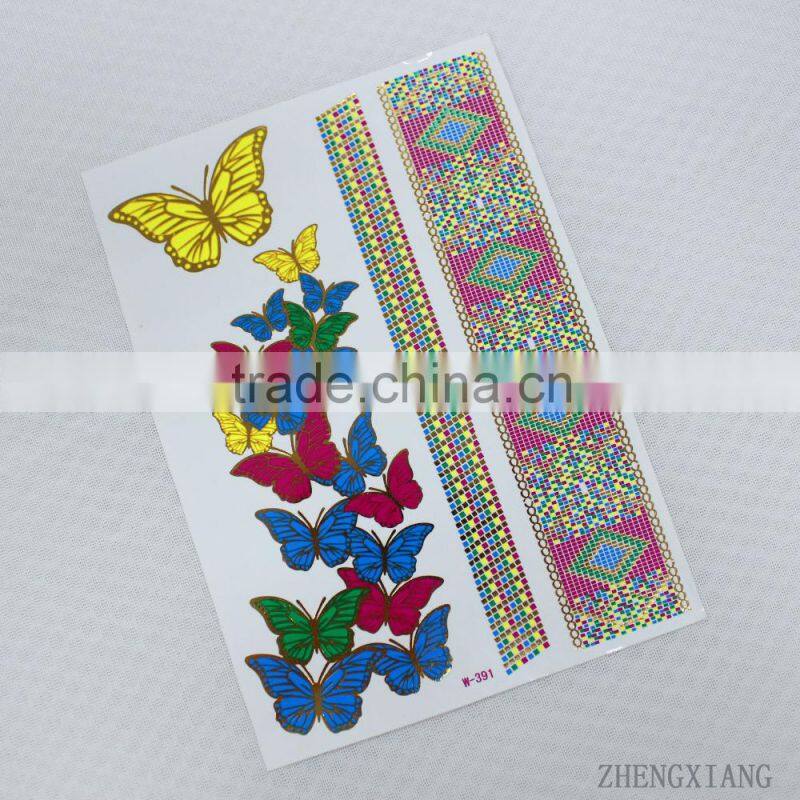cute custom temporary kids nail tattoo sticker