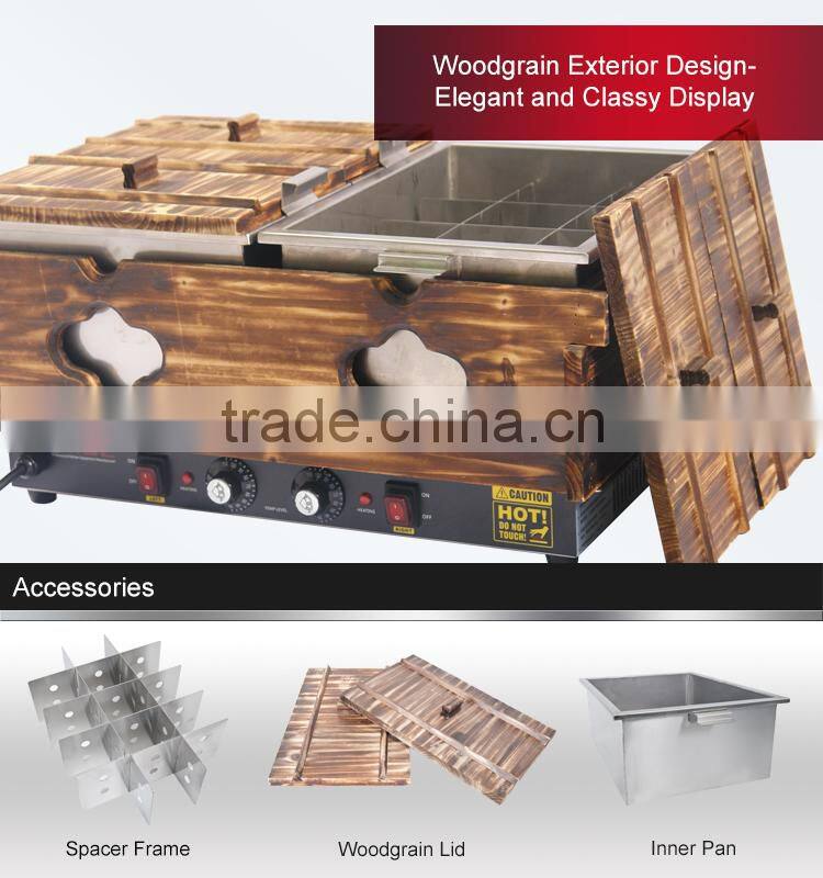 WISE Kitchen Efficient Double Tank Japanese Oden Machine For Commercial Use