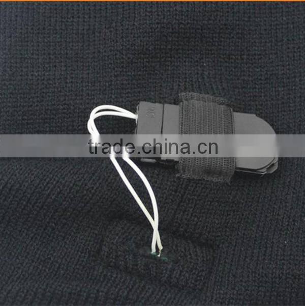 Unisex Gender and Knitted Pattern high quality led beanie hat with led light