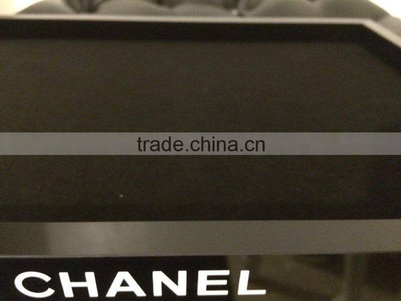 Black acrylic Vanity Makeup Cosmetic Acrylic Vanity Tray