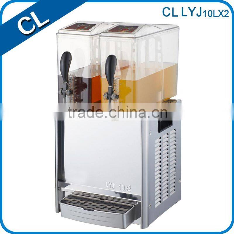 10L stainless steel panel add LED light ,spraying automatic juice machine for sale