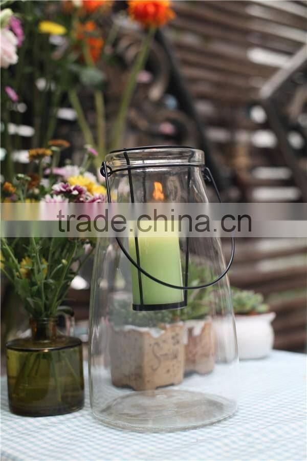 multifunctional top high wholesale large glass candle holder