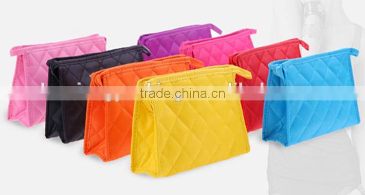 Promotional Various Color Small Round Cosmetic Bag With Mirror