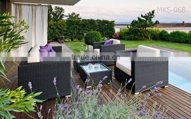 Antique design poly rattan sofa set outdoor furniture/Patio Outdoor sofa set/ Rattan Wicker garden chair