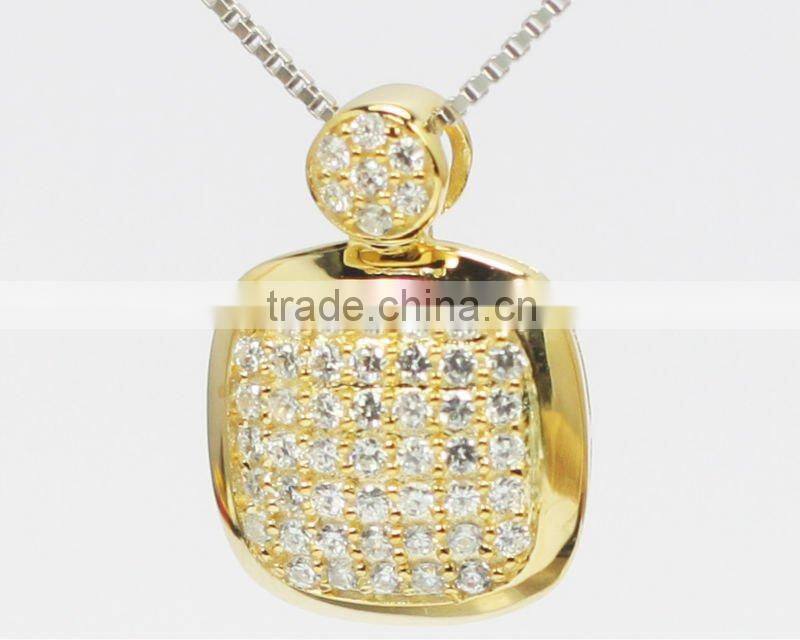Factory offer fashion 925 silver alphabet pendant