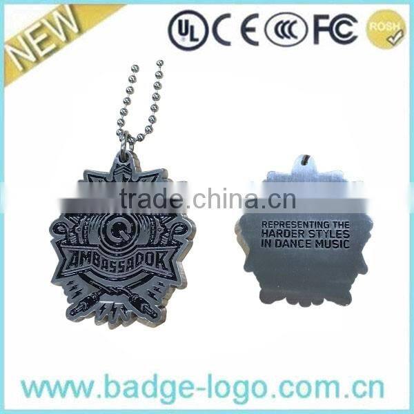 Hot Engraved Zinc Alloy Die Cast Metal Keychain