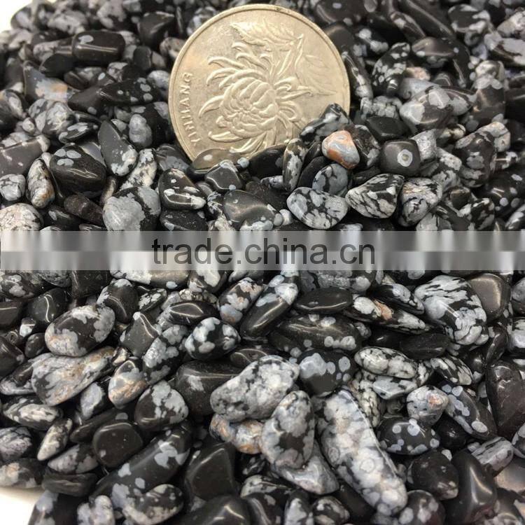 Snow Flake Obsidian Stone Gravels Obsidian Rough Chips