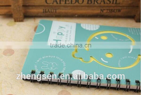 Multi-function students dairy notebook with double coil spiral notebook