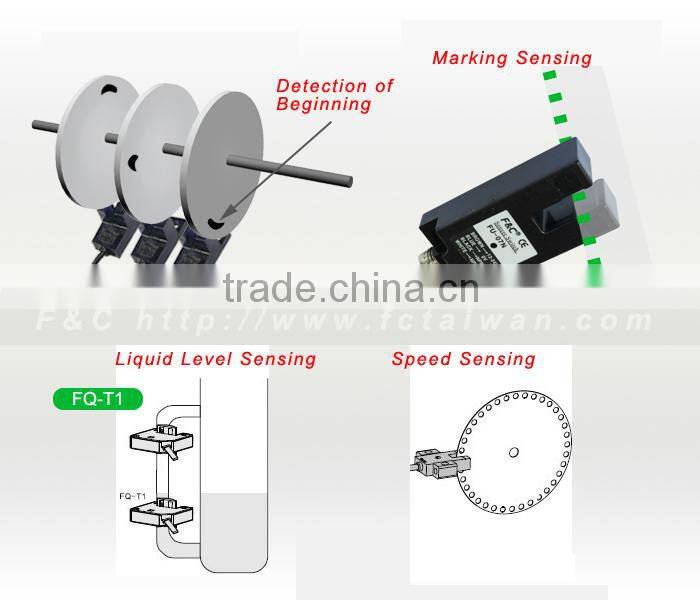U Shape Photo Sensors Switches, 7mm or 30mm slot width, Fork sensors, Connector type offered