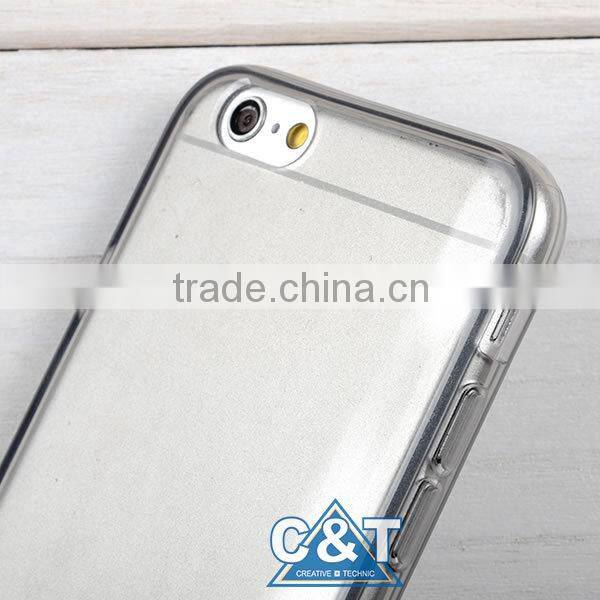C&T Ultra thin new tpu transparent phone case for iphone6 plus