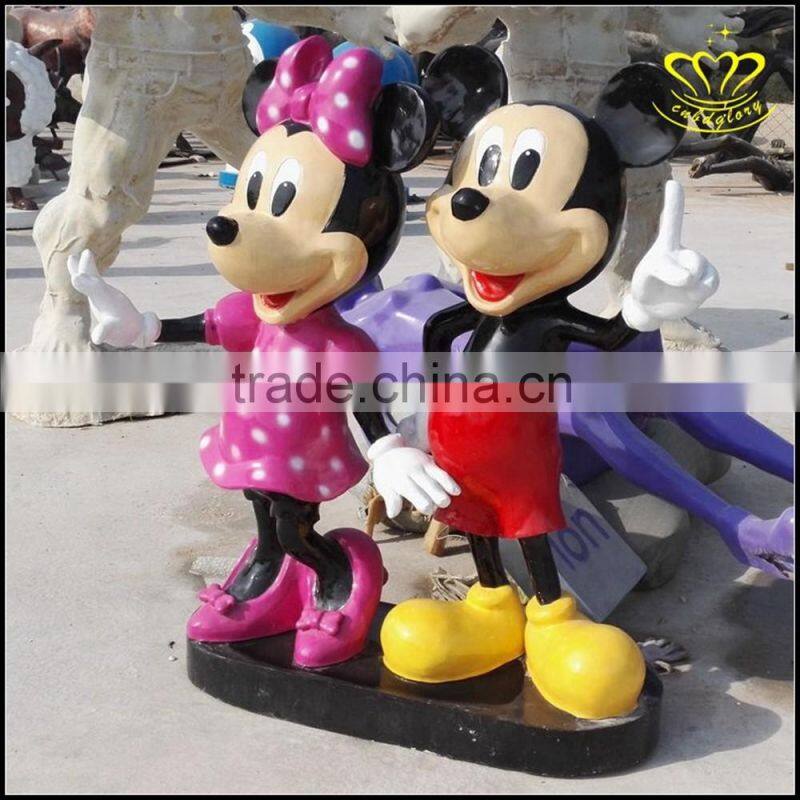 Custom outdoor landscape sculpture FRP cartoon Mitch Mini painting exhibition decorative sculpture