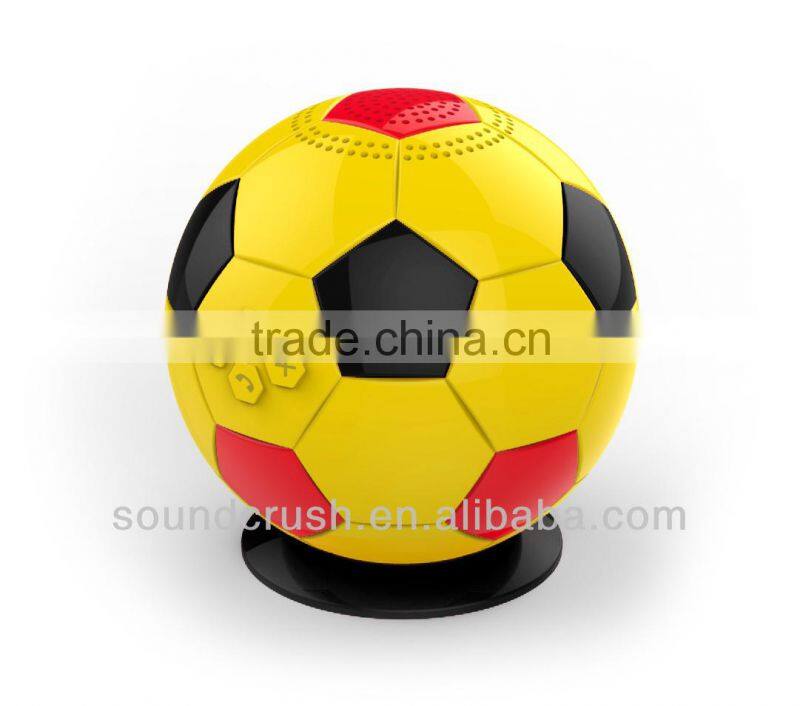 Shenzhen factory Sound Crush new products 2014 Football Bluetooth speaker innovative wireless pc speakers