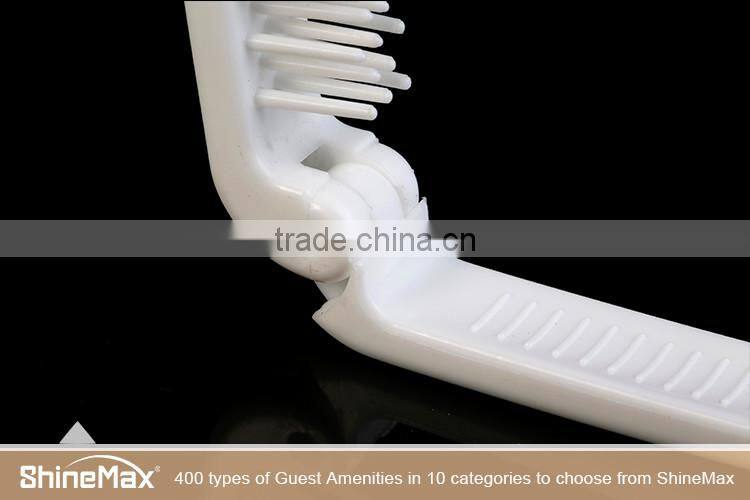 individually wrapped plastic folding massage comb and luxury air hairbrush