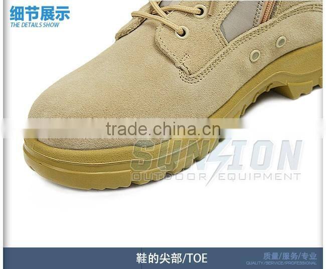 Super Lightweight Tactical waterproof cowhide leather Desert Boots