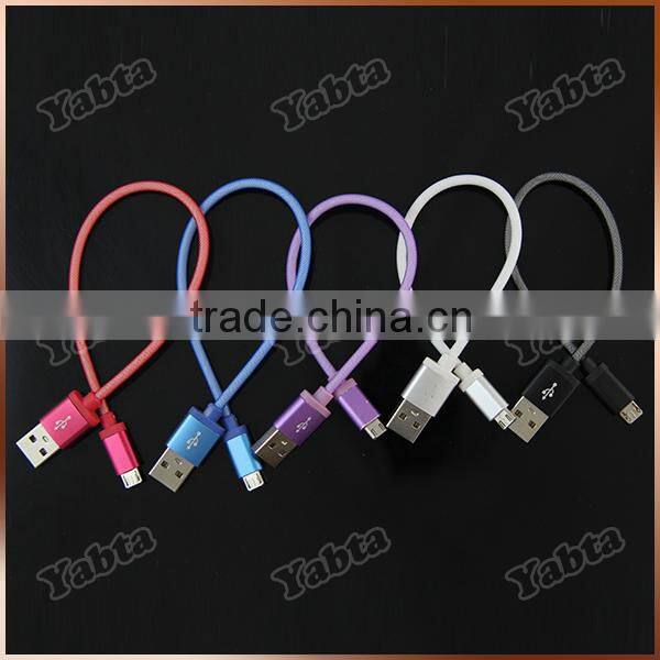2A Stylish Steel Wire Mesh USB 2.0 Charge & Data Sync Cable for iphone lightn USB Data Cable